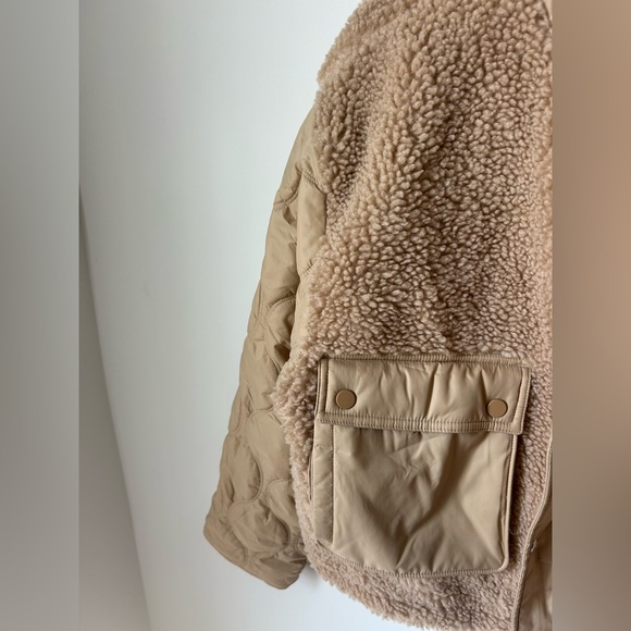 Athleta Tan Fleece Hybrid Jacket - Picture 5 of 7